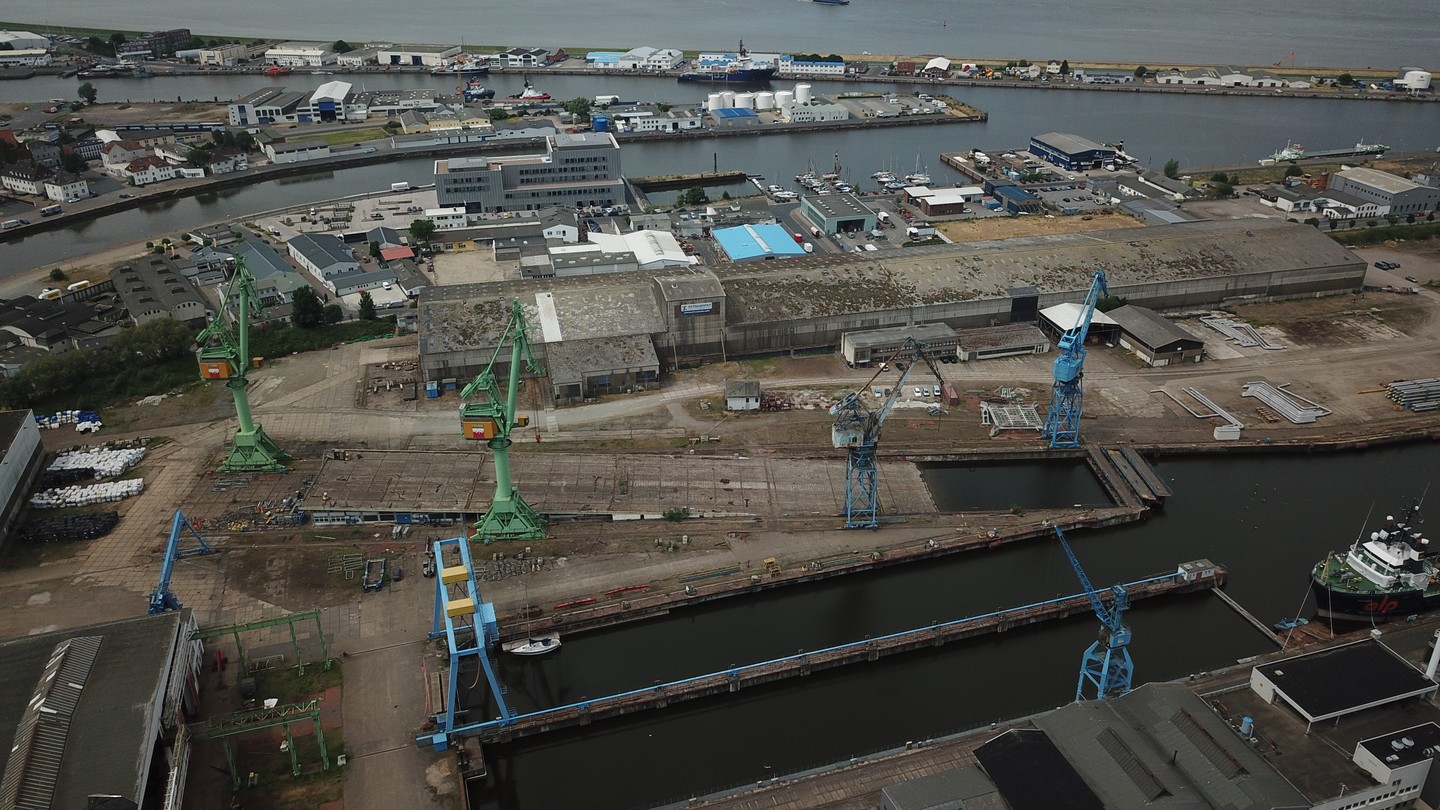 Übernahme des Geländes der Seebeck Neubauwerft gemeinsam mit der Familie Ehlerding