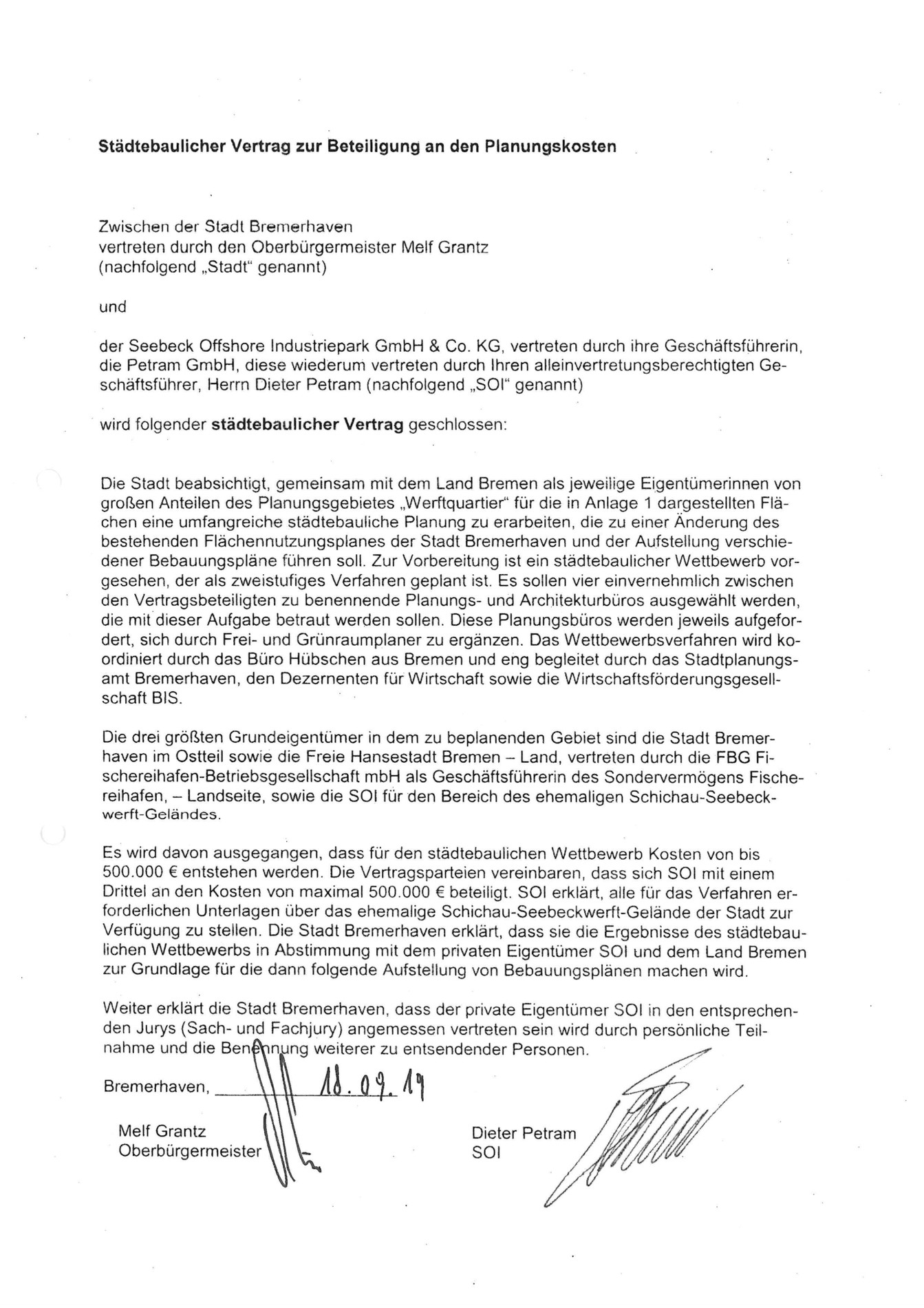 Announcement of the urban planning competition for the shipyard district